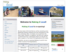 Tablet Screenshot of makingitlocal.org